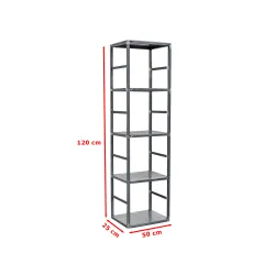 Solidny regał stalowy, loft R02